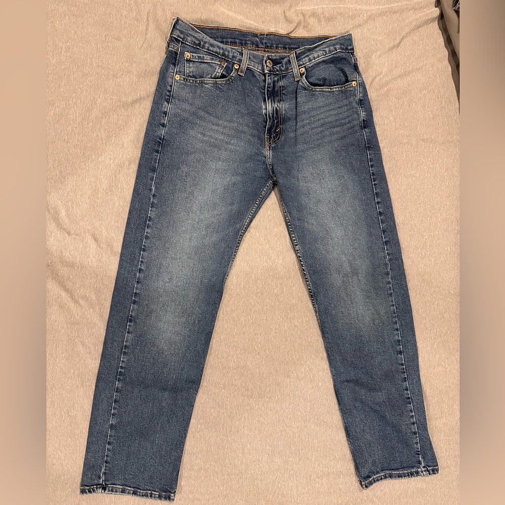 Levi's Men's Straight Fit Blue Jeans